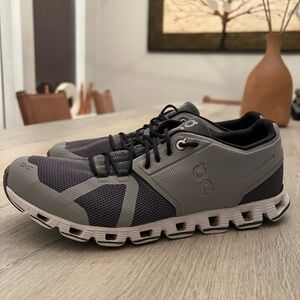 On Cloud 5 Running Shoes Womens Gray/Slate Size 10 Lightweight Cushioned Comfort
